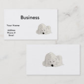 安静時のシロクマ 名刺 (正面/裏面)