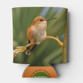 安静時のハチドリ 缶クーラー (裏面)