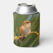 安静時のハチドリ 缶クーラー (缶裏面)
