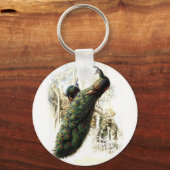 安静時のピーコック キーホルダー (正面)