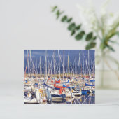 安静時の帆船 ポストカード (スタンド正面)