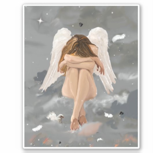 安静時エンジェルビニル シール (正面)