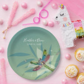 安静時ドラゴンフライウェディングシャワー紙プレート ペーパープレート (パーティー)