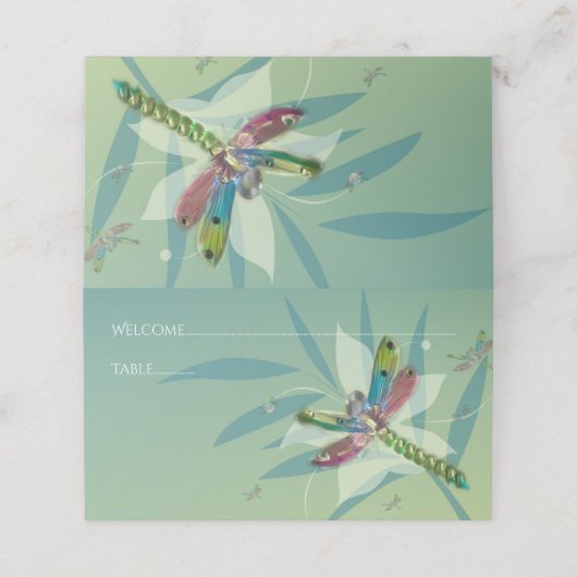 安静時ドラゴンフライ披露宴座席表 プレイスカード (外部開封)