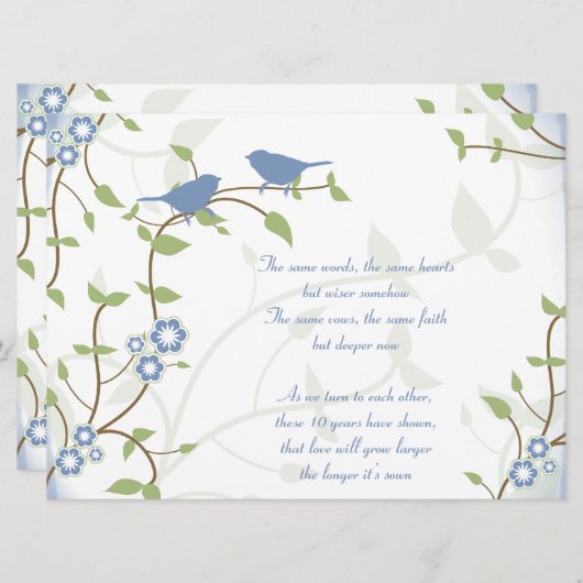 宋鳥結婚の命願の更新 招待状 (正面/裏面)