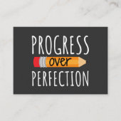 完やる気を起こさせる全に進歩する 名刺 (正面)