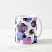 🌟完よくはしゃぐ全：丸ドット数 コーヒーマグカップ (正面右)