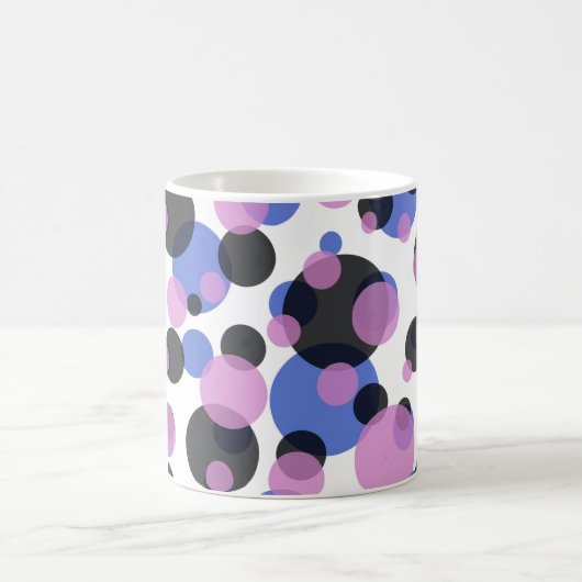 🌟完よくはしゃぐ全：丸ドット数 コーヒーマグカップ (中央)