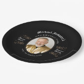 完クラシック全50歳までの誕生日パーティー ペーパープレート (アングル)