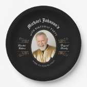 完クラシック全50歳までの誕生日パーティー ペーパープレート (正面)