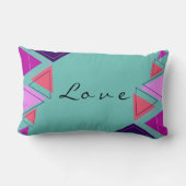 完パターン（の模様が）ある全：プレミアム形状 ランバークッション (裏面)