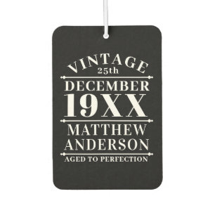 完パーソナライズされた成期のヴィンテージ カーエアーフレッシュナー