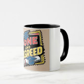 完了および脱脂した切手 マグカップ (正面右)