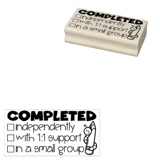 完了した先生スタンプ ラバースタンプ (押印)