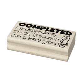 完了した先生スタンプ ラバースタンプ