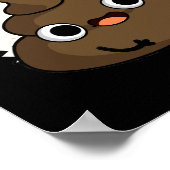 完了した私おもしろいウンチプンダークBG ポスター (角)