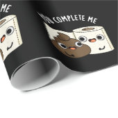 完了した私おもしろいウンチプンダークBG ラッピングペーパー (ロールコーナー)