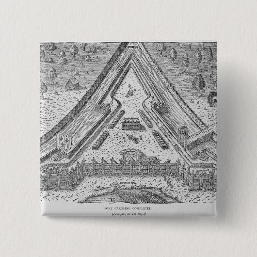 完了する城砦キャロライン 缶バッジ (正面)