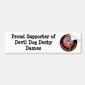 完了するDDDD誇りを持ったなサポータofDevil犬Der… バンパーステッカー