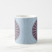 完了のカスタムな曼荼羅のマグ コーヒーマグカップ (中央)