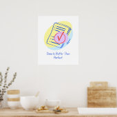 完了は完璧よりも良い – ポストやる気を起こさせる ポスター (キッチン)