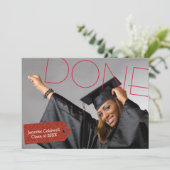 完了写真-卒業パーティー招待状 招待状 (スタンド正面)