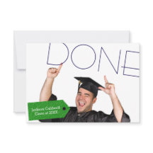 完了写真- 3x5卒業パーティ招待状