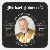 完備クラシック50誕生日に達したヴィンテージ スクエアシール (正面)