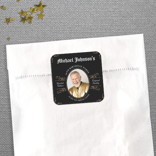 完備クラシック50誕生日に達したヴィンテージ スクエアシール