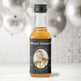 完備クラシック50誕生日に達したヴィンテージ リキュールボトルラベル