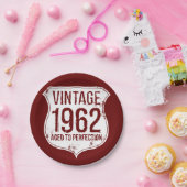 完全さに老化するヴィンテージ1962 ペーパープレート (パーティー)
