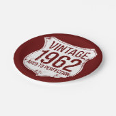 完全さに老化するヴィンテージ1962 ペーパープレート (アングル)
