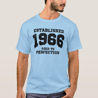 完全さに老化する確立された1966 Tシャツ