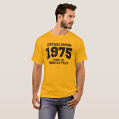 完全さに老化する確立された1975 Tシャツ (正面フル)