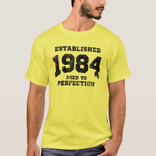 完全さに老化する確立された1984 Tシャツ (正面)