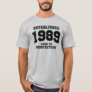 完全さに老化する確立された1989 Tシャツ