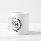 完全さのコーヒー・マグに老化するヴィンテージ1964 コーヒーマグカップ (正面左)