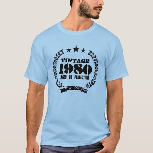 完全さのヴィンテージのTシャツに老化する確実な1980年 Tシャツ (正面)