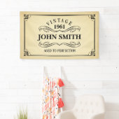 完全さの誕生日に老化するヴィンテージ 横断幕 (インサイチュ)