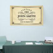 完全さの誕生日に老化するヴィンテージ 横断幕 (トレードショー)