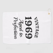 完全さの誕生日のゴルフをするギフトに老化するヴィンテージ ゴルフタオル (横)