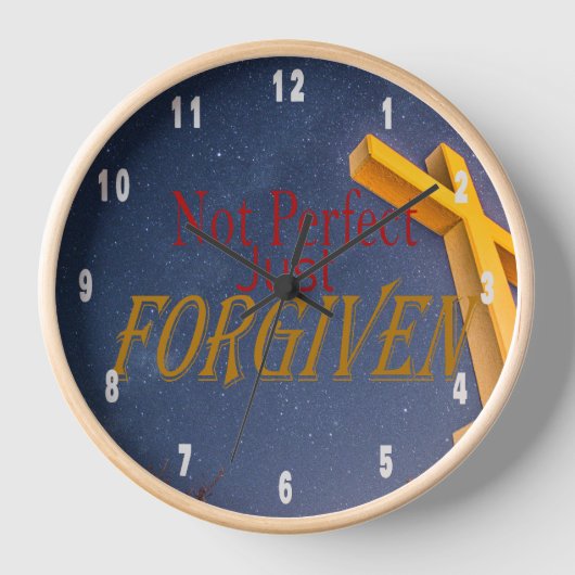 完全ではない許されたキリスト教のことわざ 壁時計 (正面)