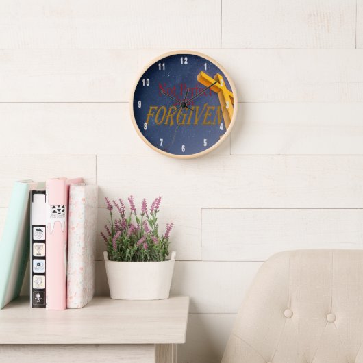 完全ではない許されたキリスト教のことわざ 壁時計 (読書スペース)