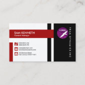 完全でモダンで簡潔でスタイリッシュな総務部長 名刺 (正面)