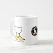 完全なアヒルと遊びません コーヒーマグカップ (正面左)
