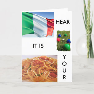 「完全なイタリアン誕生日の挨拶」 カード