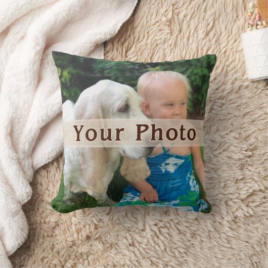 完全なカスタムによって印刷される装飾用クッションあなたの2つの写真 クッション (ブランケット)
