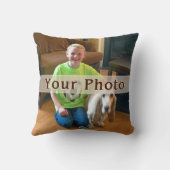 完全なカスタムによって印刷される装飾用クッションあなたの2つの写真 クッション (裏面)