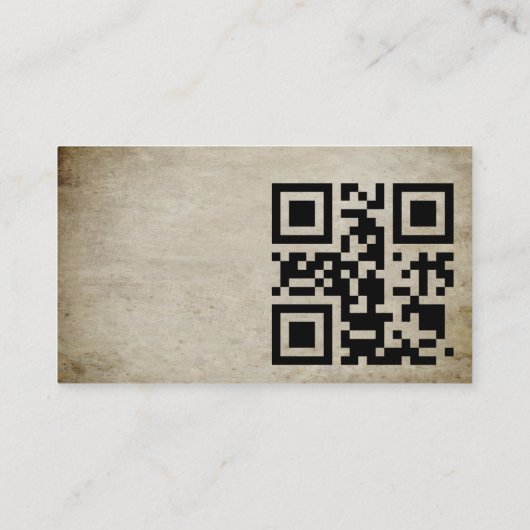 完全なカスタム寺院を選択する背景QRコードバス 名刺 (裏面)