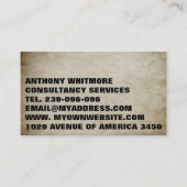 完全なカスタム寺院を選択する背景QRコードバス 名刺 (正面)